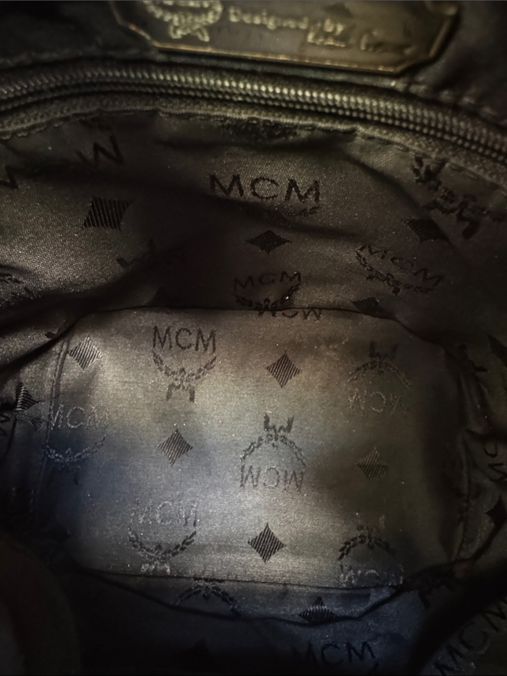 Rare Vintage MCM Michael Cromer Handheld Mini Bucket Bag - Quilted Lambskin - Picture 8 of 13